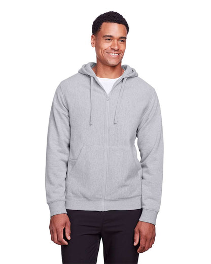 Team 365 Unisex Zone HydroSport™ Heavyweight Full-Zip Hooded Sweatshirt TT95 #colormdl_Athletic Heather