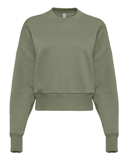 Next Level Women's Heavyweight Crewneck Sweatshirt 9087 #color_Light Olive