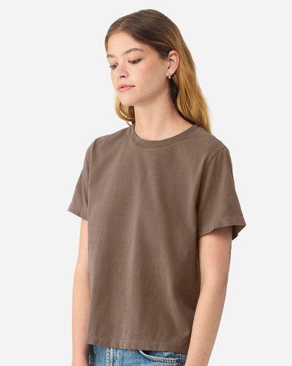BELLA + CANVAS Women's Garment-Dyed Tee 6110GD #colormdl_Washed Cocoa