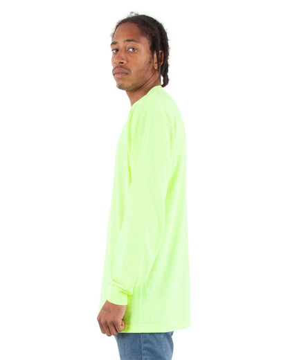Shaka Wear Unisex Active Long Sleeve T-Shirt SHALS #colormdl_Safety Green