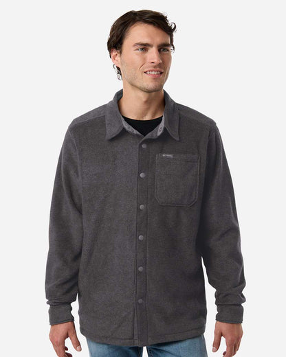 Columbia Men's Steens Mountain™ Solid Shirt Jacket 212371 #colormdl_Charcoal Grey Heather
