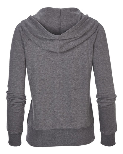 Boxercraft Women's Dream Fleece Full-Zip Hooded Sweatshirt BW5201 #color_Black Heather