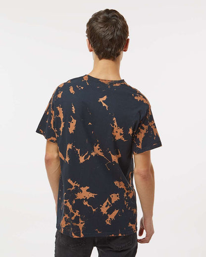 Colortone Unisex Bleach Out Dyed T-Shirt 1385 #colormdl_Black