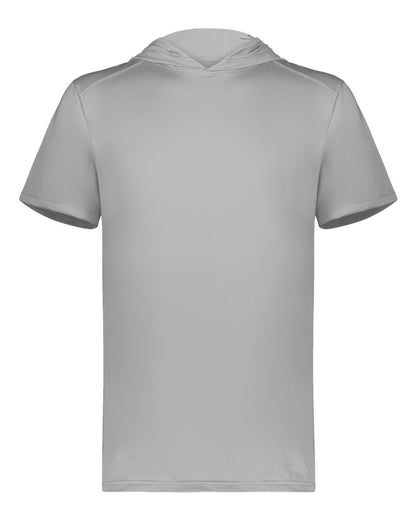 Holloway Men's Hooded T-Shirt Powered by Coolcore 222142 #color_Athletic Grey