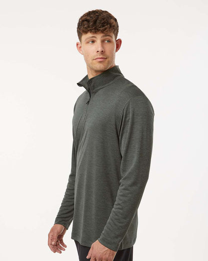 AllPro Men's Pro-Lock Performance Mélange Quarter-Zip Pullover 4HM700 #colormdl_Charcoal Melange