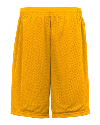 Badger Pro Mesh 9" Shorts with Pockets 7219 #color_Gold