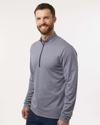 Adidas Men's Space Dyed Quarter-Zip Pullover A593 #colormdl_Collegiate Navy Melange