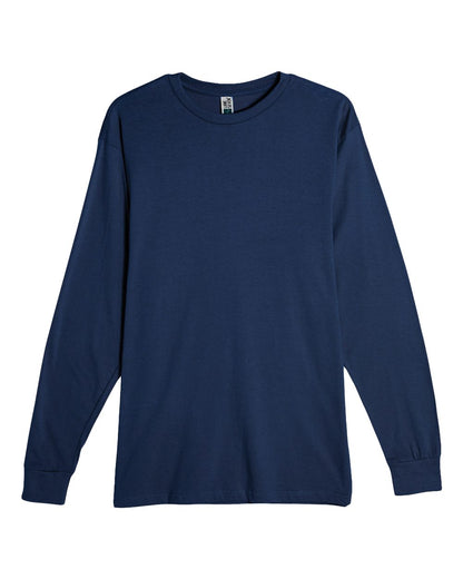 Lane Seven Heavyweight Long Sleeve T-Shirt LS15009 #color_Navy