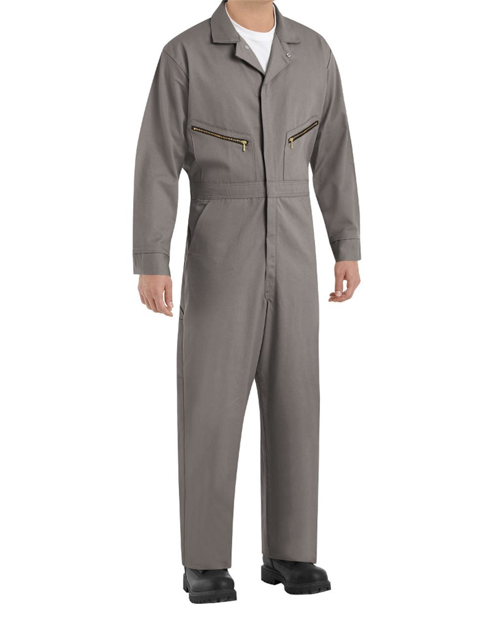 Red Kap Men's Extended Sizes Zip-Front Cotton Coverall CC18EXT