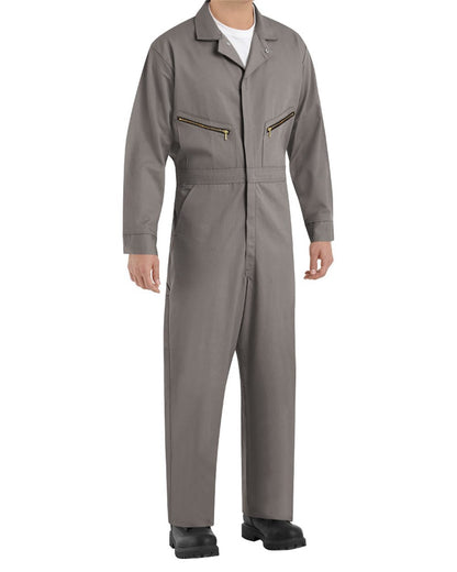Red Kap Men's Extended Sizes Zip-Front Cotton Coverall CC18EXT Red Kap Men's Extended Sizes Zip-Front Cotton Coverall CC18EXT