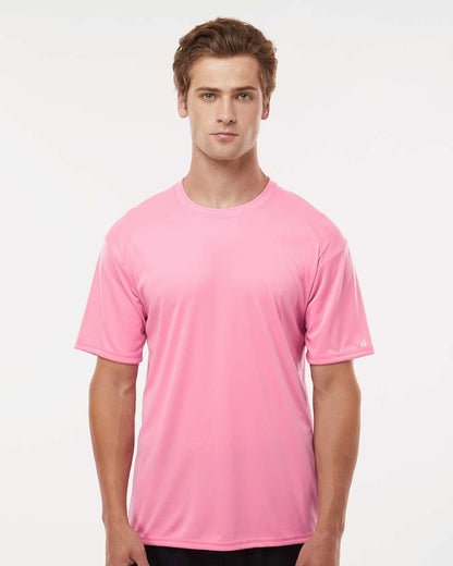 Badger B-Core Sport Shoulders T-Shirt 4120 #colormdl_Pink