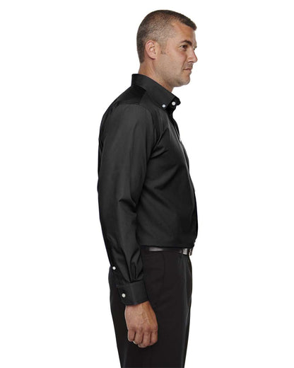 Devon & Jones Men's Tall Crown Collection® Broadcloth Woven Dress Shirt D620T #colormdl_Black