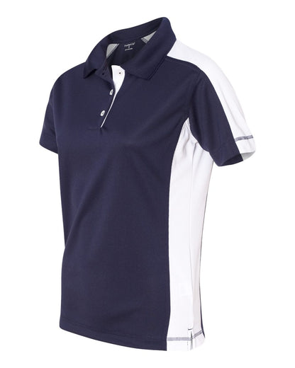 Sierra Pacific Women's Colorblocked Moisture Free Mesh Polo 5465 #color_Navy/ White