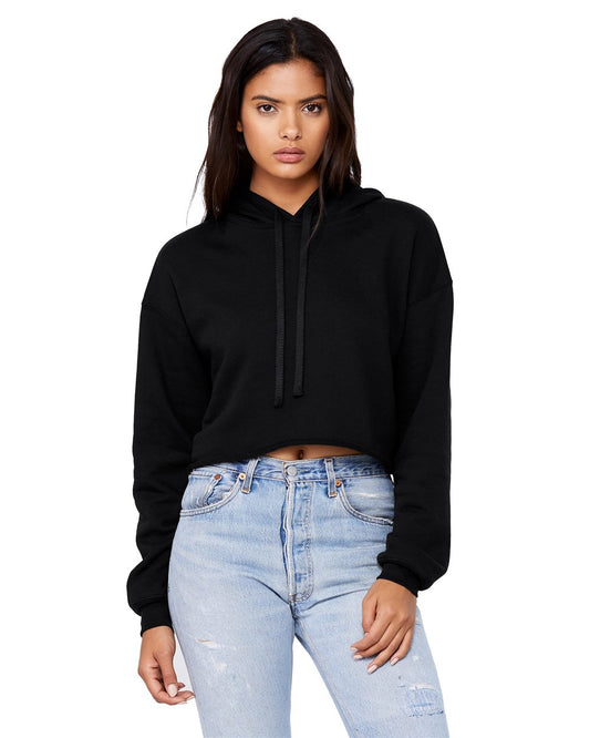 BELLA + CANVAS Women's Crop Fleece Hoodie Sweatshirt 7502