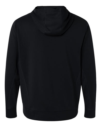 Team 365 Unisex Squad Hooded Tech Fleece Pullover TT400 #color_Black