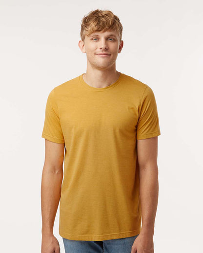 Tultex Unisex Combed CVC T-Shirt 602CVC #colormdl_Heather Mustard