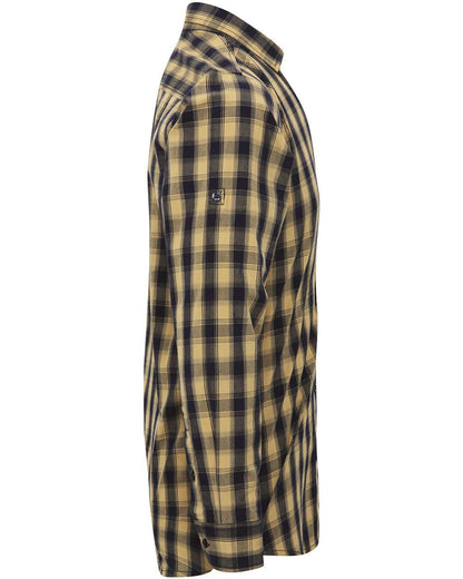 Artisan Collection by Reprime Men's Mulligan Check Cotton Shirt RP250 #color_Camel/ Navy