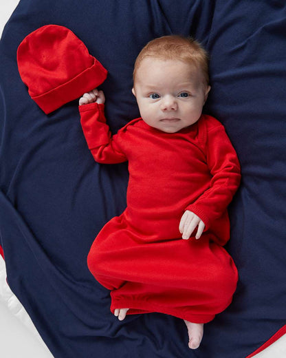 Rabbit Skins Infant Baby Rib Layette 4406 #colormdl_Red