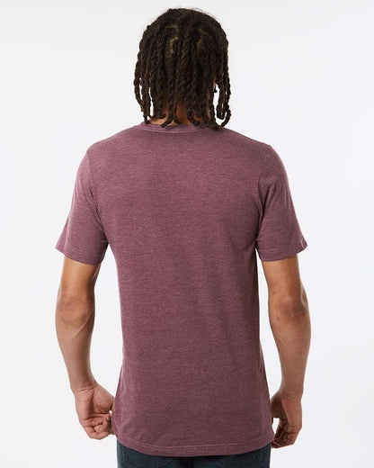 Tultex Combed CVC T-Shirt 602CVC #colormdl_Heather Maroon