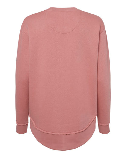 LAT Women's Weekend Fleece Crewneck Sweatshirt 3525 #color_Mauvelous