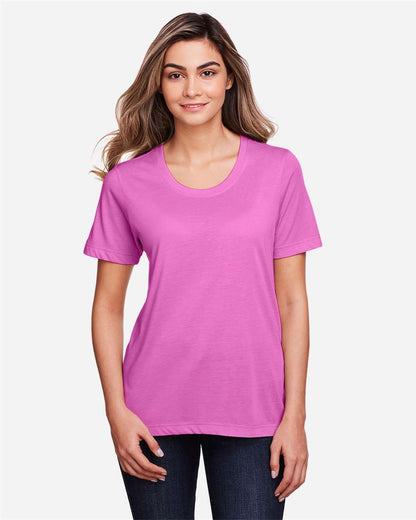 CORE365 Women's Fusion ChromaSoft™ Performance T-Shirt CE111W #colormdl_Charity Pink