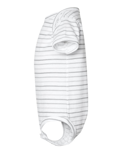 Rabbit Skins Infant Fine Jersey Bodysuit 4424 #color_Shadow Stripe