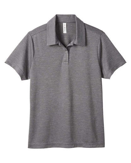 Team 365 Women's Zone Sonic Heather Performance Polo TT51HW #color_Dark Grey Heather