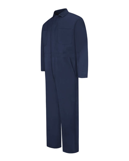 Red Kap Men's Snap-Front Cotton Coverall CC14 #color_Navy