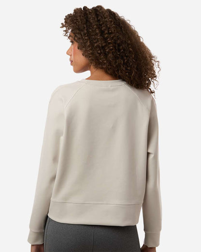 Adidas Women's Beyond Side-Snap Crewneck Sweatshirt A1014 #colormdl_Wonder Alumina
