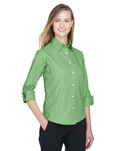 Devon & Jones Women's Perfect Fit™ Three-Quarter Sleeve Stretch Poplin Dress Shirt DP625W #colormdl_Lime