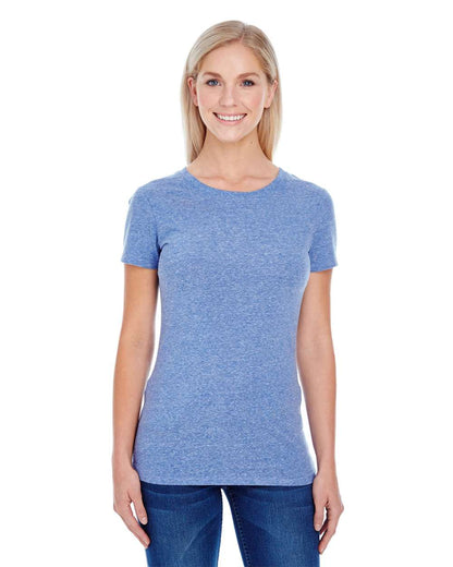 Threadfast Apparel Women's Tri-Blend T-Shirt 202A #colormdl_Navy Triblend