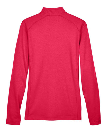 Devon & Jones Women's DRYTEC20™ Performance Quarter-Zip Pullover DG479W #color_Red/ Navy/ Red