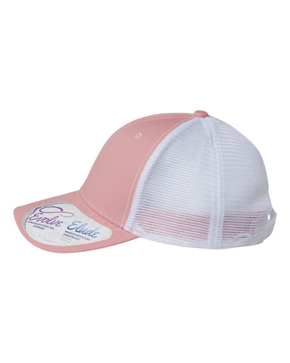 Infinity Her Women's Modern Trucker Cap CHARLIE #color_Dusty Rose/ White