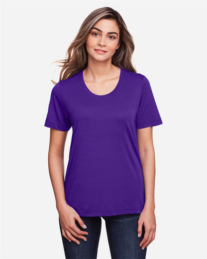 CORE365 Women's Fusion ChromaSoft™ Performance T-Shirt CE111W #colormdl_Campus Purple