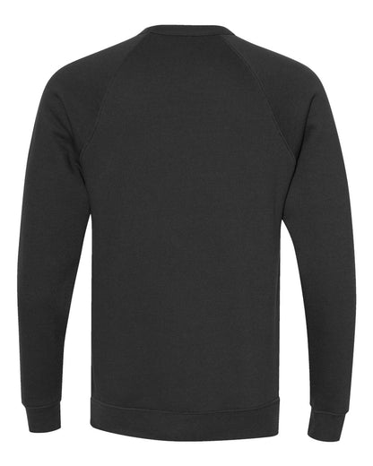 BELLA + CANVAS Sponge Fleece Raglan Crewneck Sweatshirt 3901 #color_Vintage Black