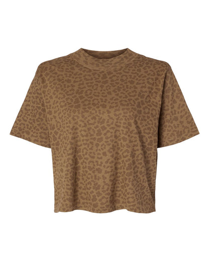 LAT Women's Boxy Tee 3518 #color_Brown Leopard