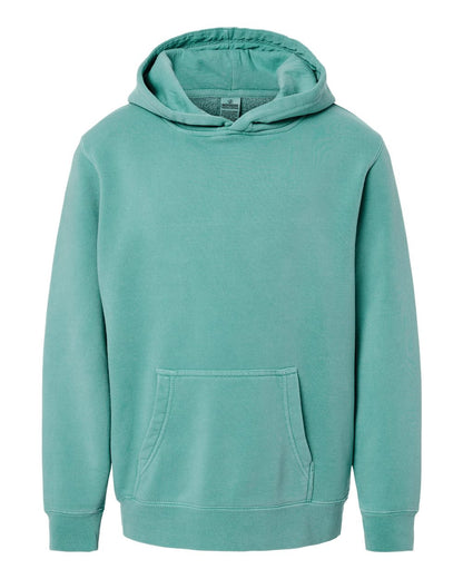 Independent Trading Co. Youth Midweight Pigment-Dyed Hooded Sweatshirt PRM1500Y #color_Pigment Mint