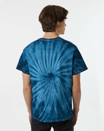Dyenomite Cyclone Pinwheel Tie-Dyed T-Shirt 200CY #colormdl_Navy