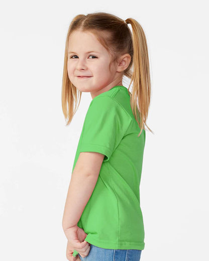 Rabbit Skins Toddler Fine Jersey Tee 3321 #colormdl_Apple