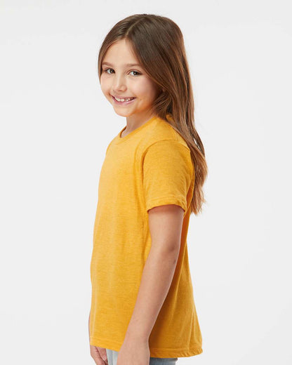 Tultex Youth Fine Jersey T-Shirt 235 #colormdl_Heather Mellow Yellow