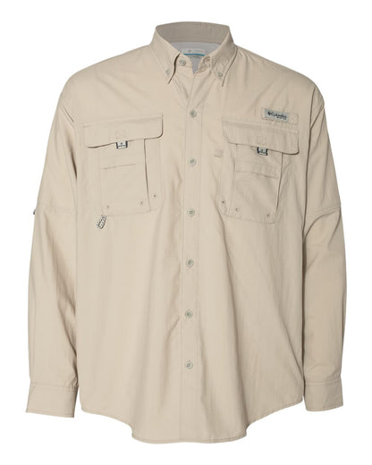 Columbia PFG Bahama™ II Long Sleeve Shirt 212463 #color_Fossil