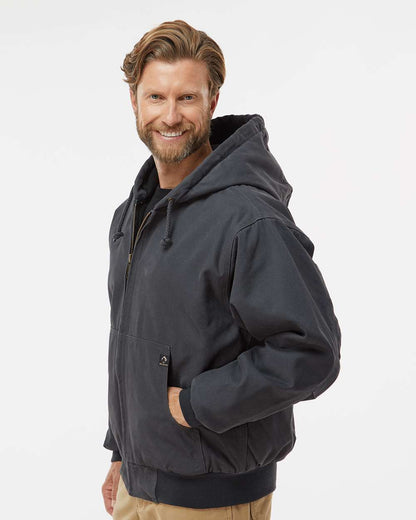 DRI DUCK Men's Tall Cheyenne Boulder Cloth™ Hooded Jacket with Tricot Quilt Lining 5020T #colormdl_Charcoal