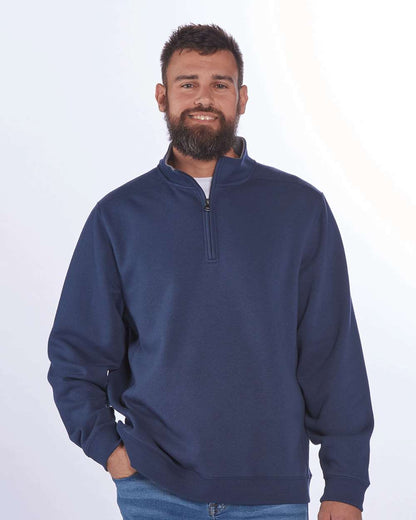 Boxercraft Fleece Quarter-Zip Pullover BM5202 #colormdl_Navy