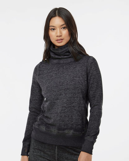 J. America Women’s Zen Fleece Cowl Neck Sweatshirt 8930 J. America Women’s Zen Fleece Cowl Neck Sweatshirt 8930