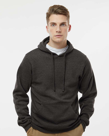 J. America Men's Cloud Fleece Hooded Sweatshirt 8620 #colormdl_Charcoal Heather