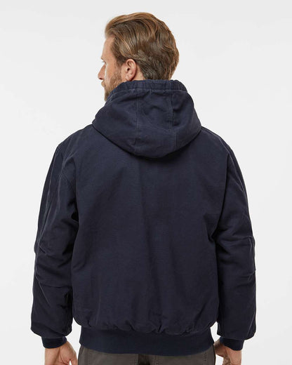 DRI DUCK Cheyenne Boulder Cloth™ Hooded Jacket with Tricot Quilt Lining Tall Sizes 5020T #colormdl_Navy