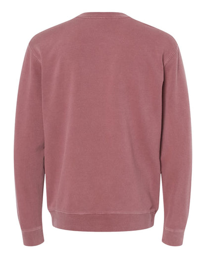 Independent Trading Co. Midweight Pigment-Dyed Crewneck Sweatshirt PRM3500 #color_Pigment Maroon