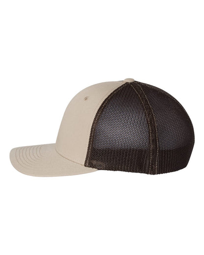 Richardson R-Flex Trucker Cap 110 #color_Khaki/ Coffee