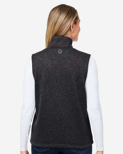 Marmot Women's Drop Line Fleece Vest M16251 #colormdl_Black Heather