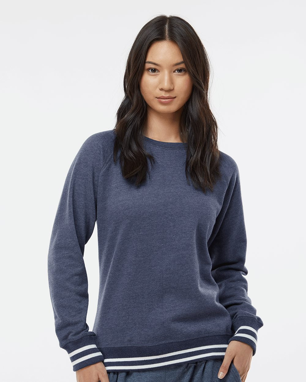 J. America Women’s Relay Crewneck Sweatshirt 8652